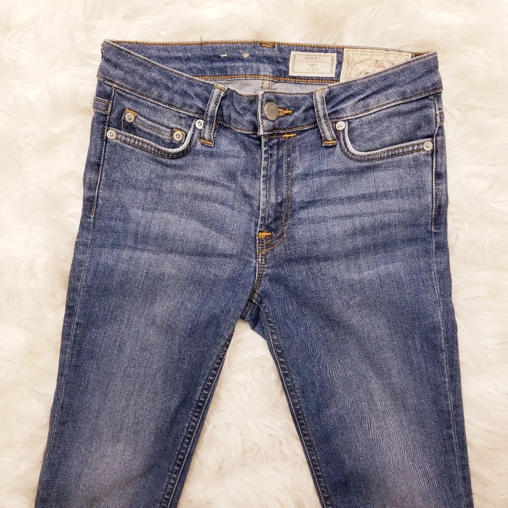 Allsaints Womens Mast Skinny Jeans Blue Sz 25